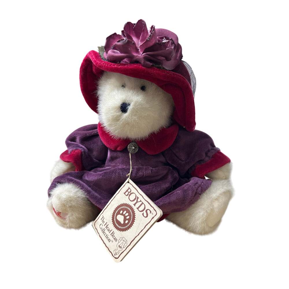 Boyds Bears - Hats and Such Series - Red Hat Society - Ms. Rogue Chapeau